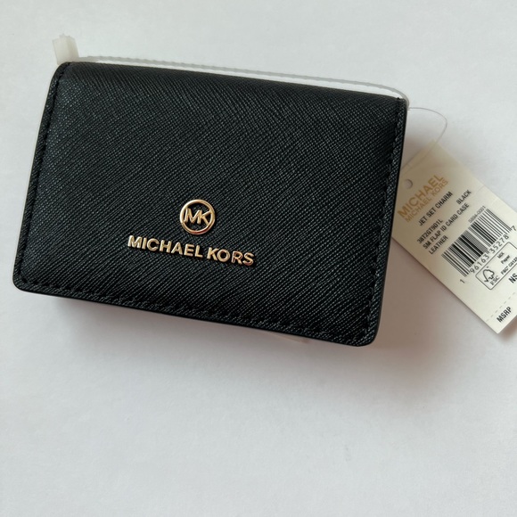 NWT MICHAEL KORS JEST SET CHARM SMALL FLAP ID CARD CASE LEATHER - Picture 7 of 13